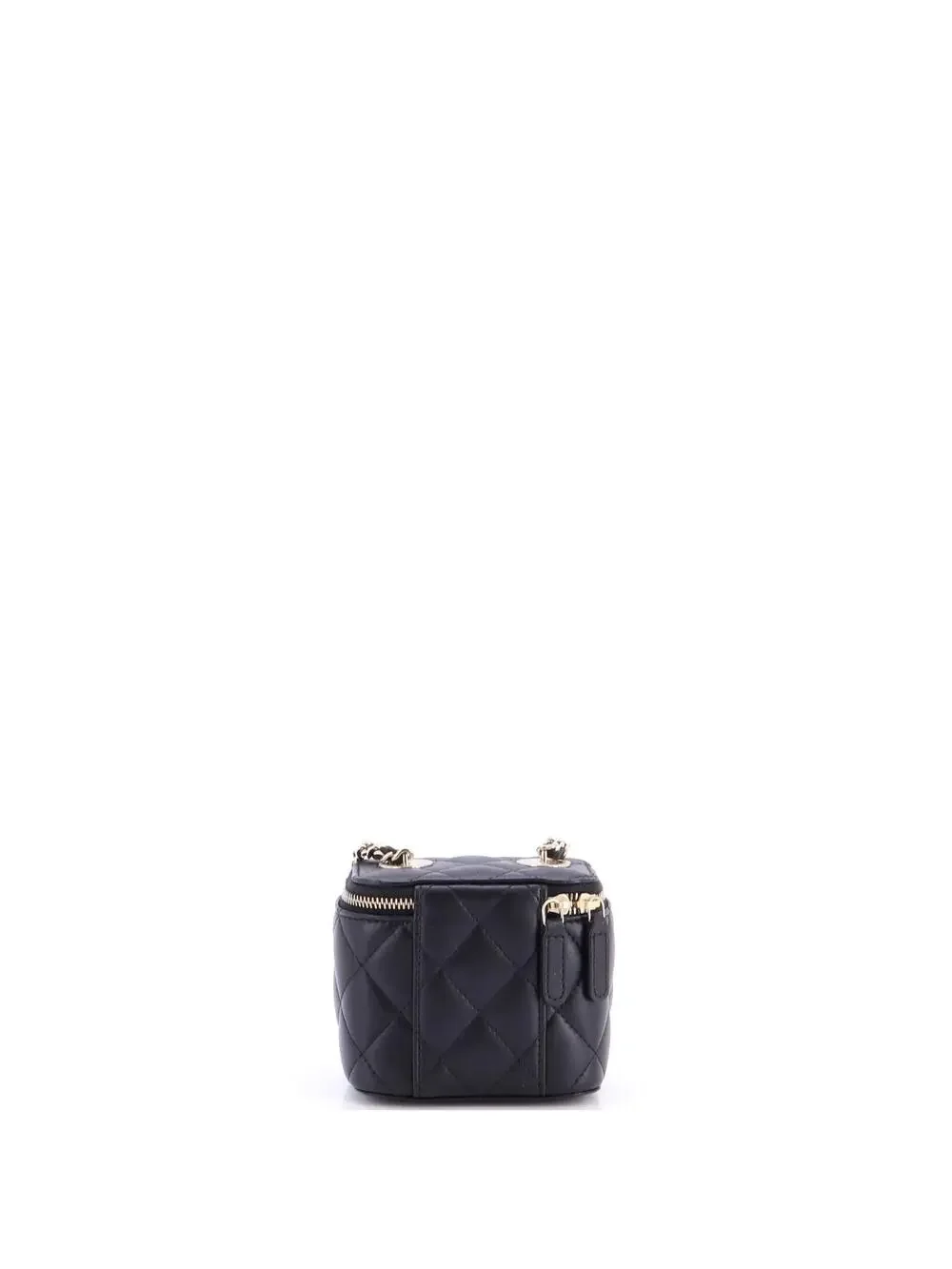 Chanel Vanity Case With Pearl Chain #327421C25B